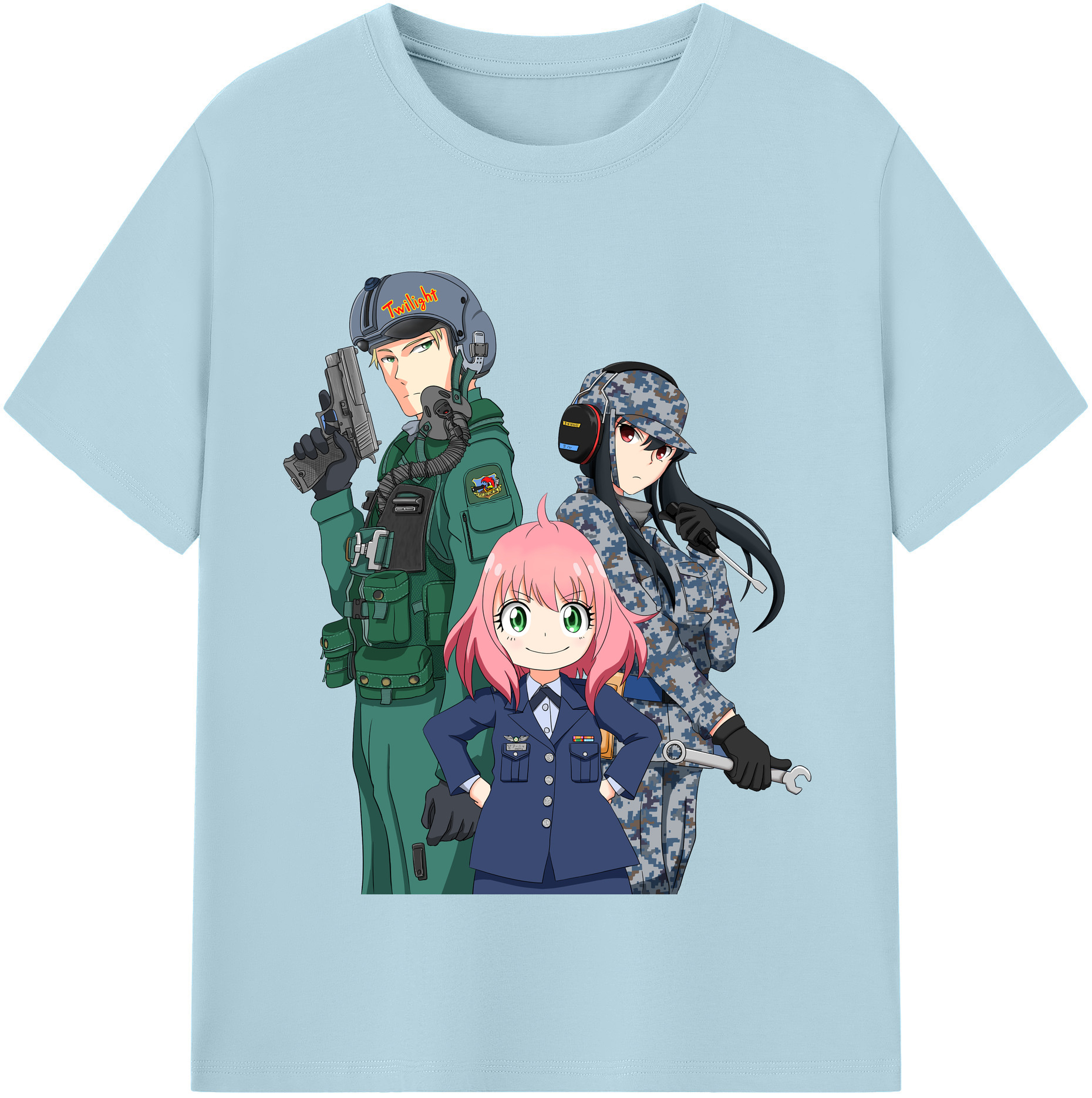 （画像用） SPY×FAMILY间谍家家酒 綿100％半袖Tシャツ（フロントプリント）